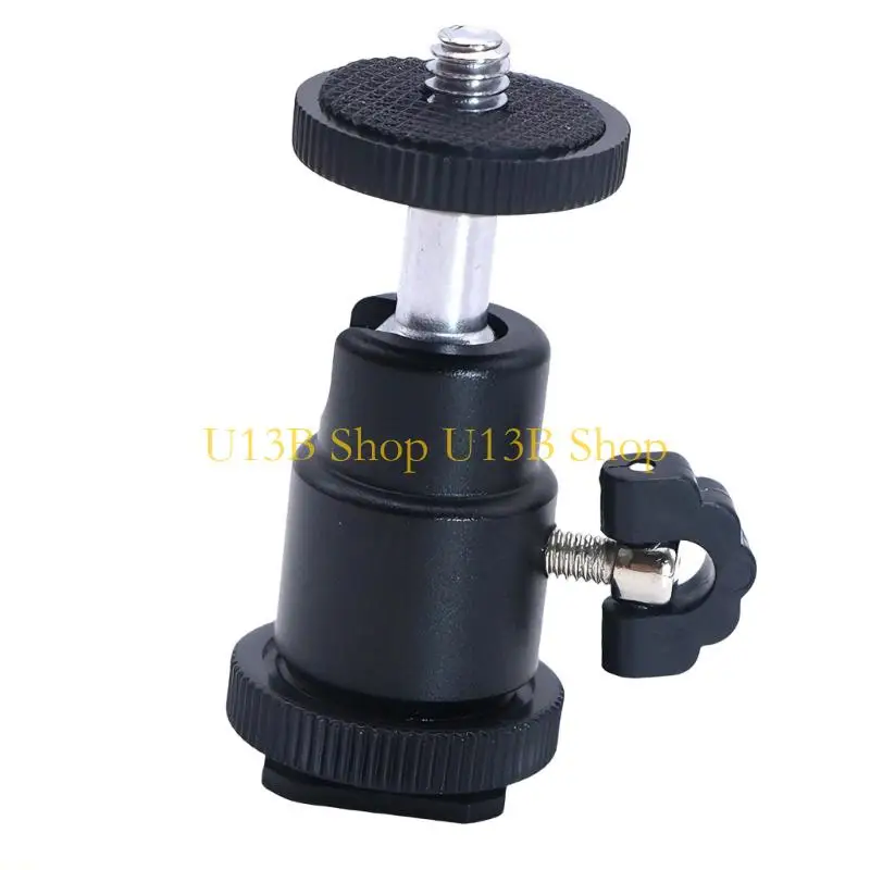 U13B Universal Ball Head Hot Shoe Mount for 360 Rotation Fit Most Digital Cameras Flash Stands LED Video Photography Equipment