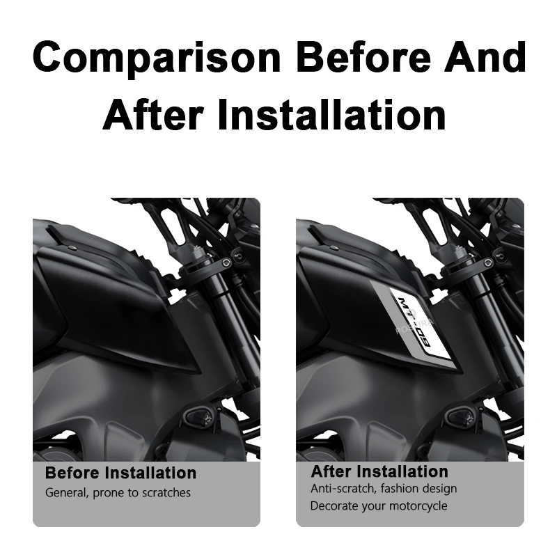 POSFIRA Motorcycle Air Intake Panel Stickers Vinyl Decals for Yamaha MT 09 MT09 2023 2022 2021 MT-09 Motorbike Accessories