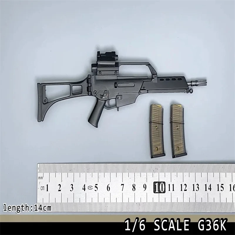 

1/6 Soldier Accessories G36K Rifle Weapon 14CM Plastics Model Toy Fit 12'' Action Figures In Stock