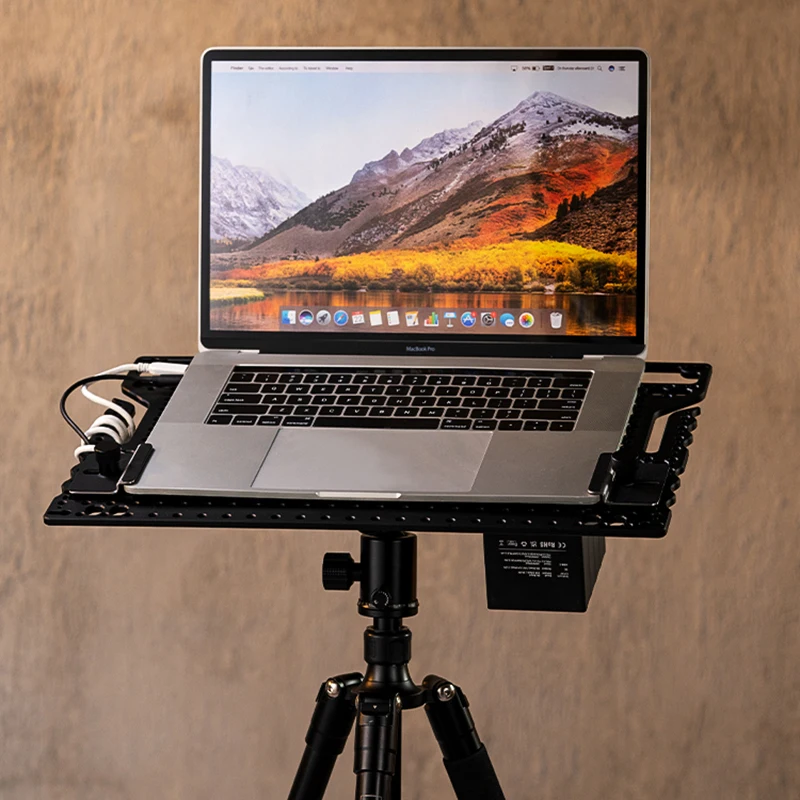 Selens Aluminum Alloy Laptop Bracket Mount Laptop Plate Platform For All Model Laptop, Compatible with Tabletop & Tripod/Stand
