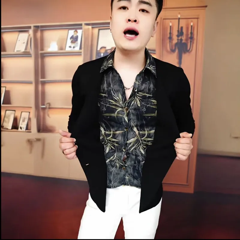 

Осенний длинный открытый кардиган Sve, мужской джерси с воротником irt, модная универсальная верхняя одежда, повседневная деловая одежда-стойка