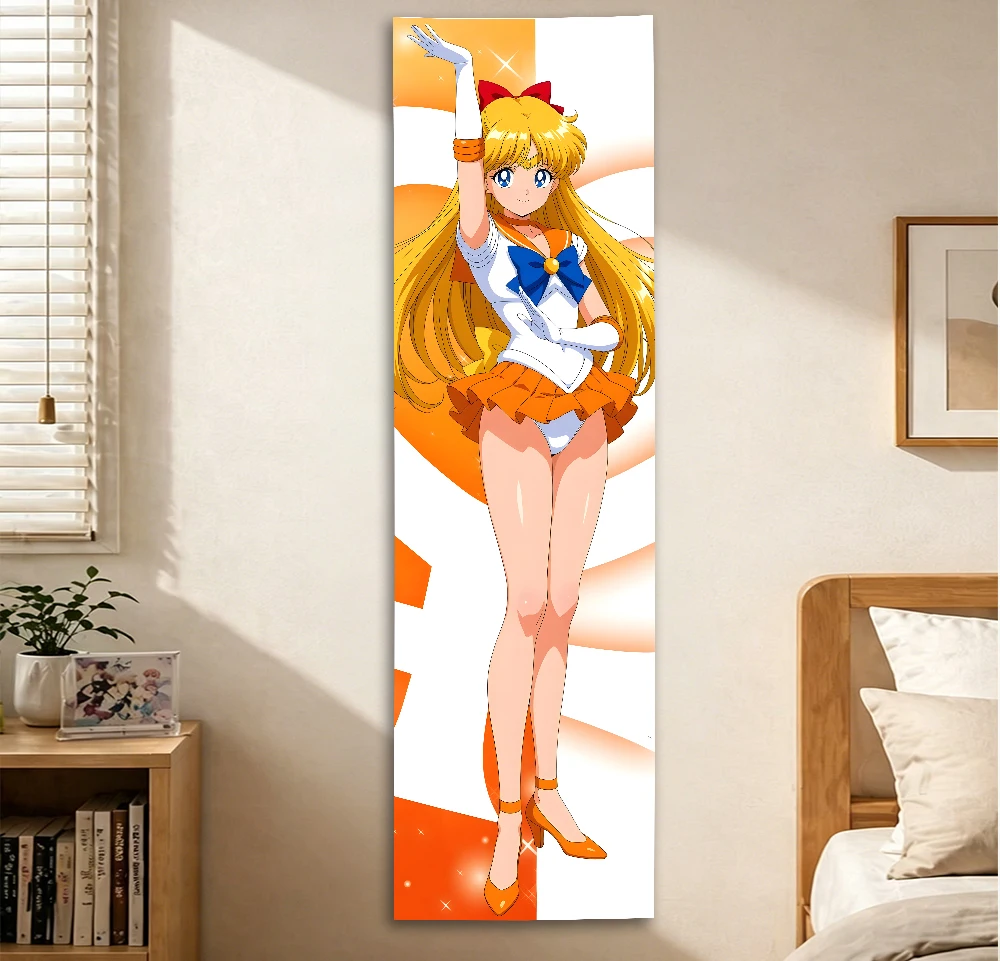 Sailor Moon Sailor Venus Vertikaler Wandteppich, Aino Minako Anime Wandbehang