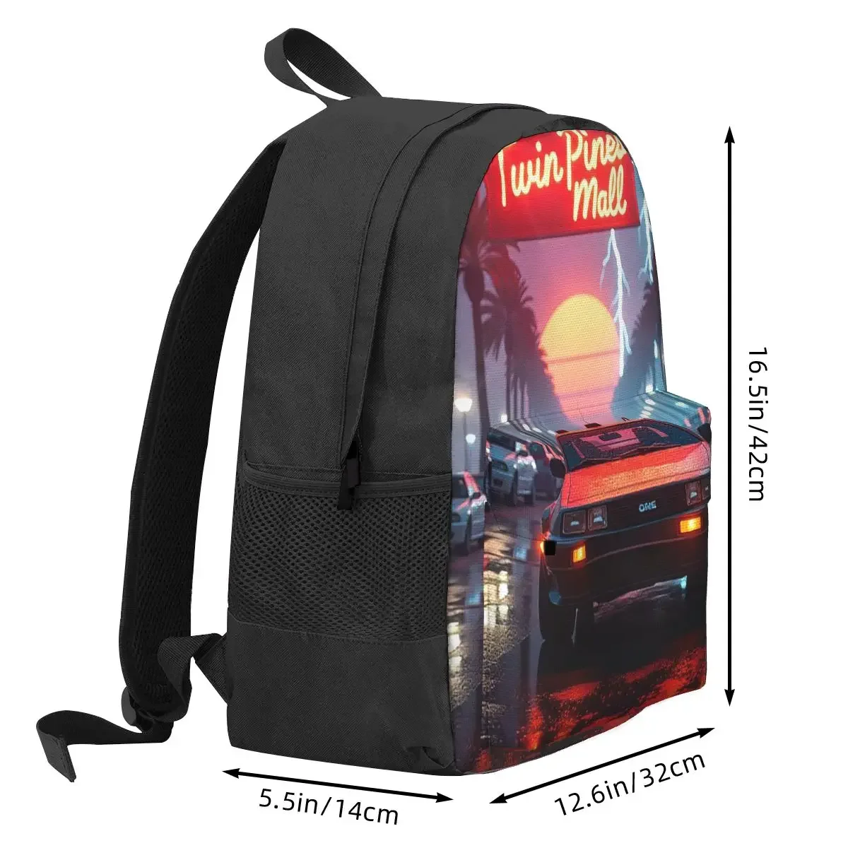 DeLorean Time Machine Back To The Future Backpack Hot Sale Daypack Large Capacity Kids BookBag School Bag  for Men Women