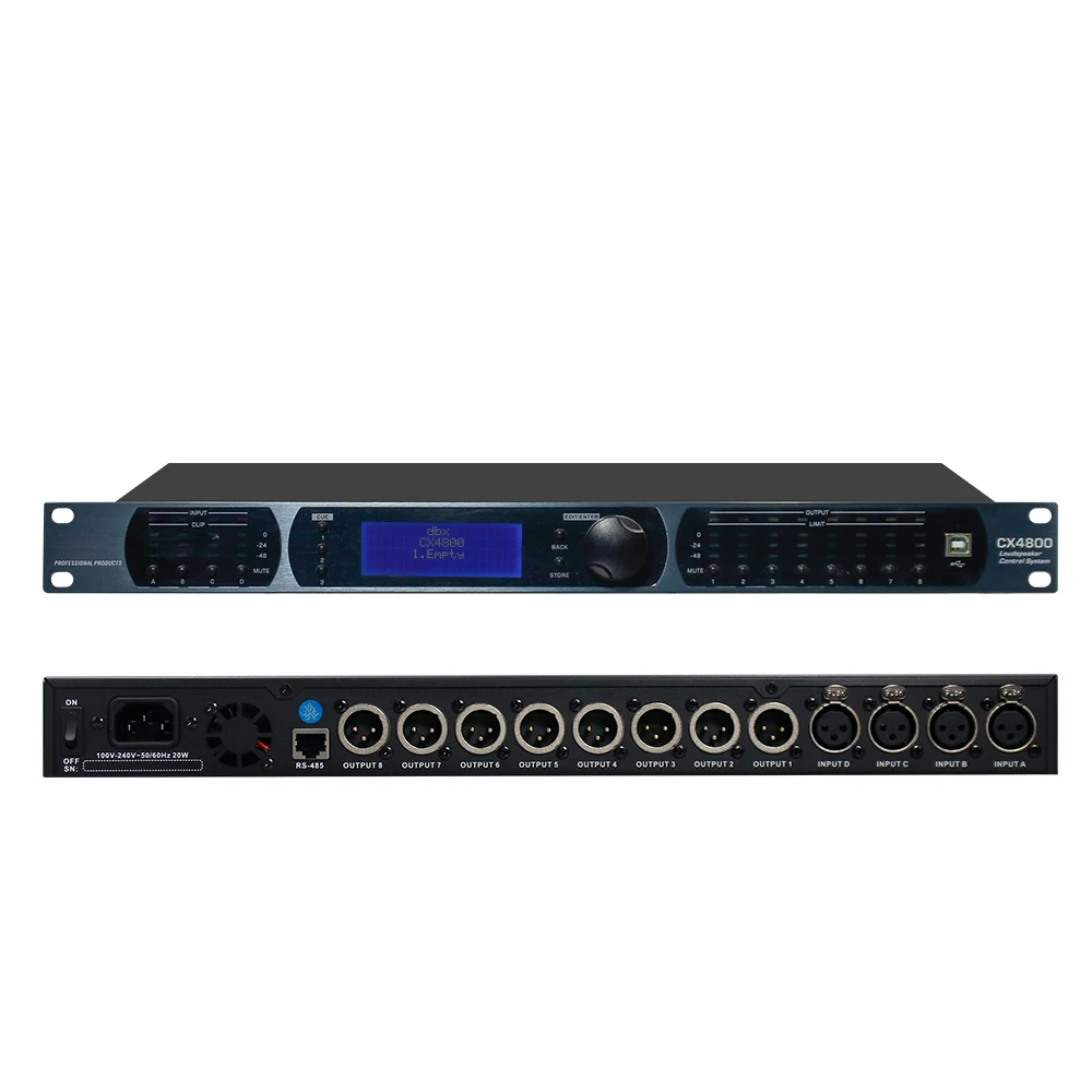 

Профессиональный аудиопроцессор CX4800, оригинальное программное обеспечение 4 в 8, с профессиональным драйвером динамика, аудиоаксессуарами и деталями