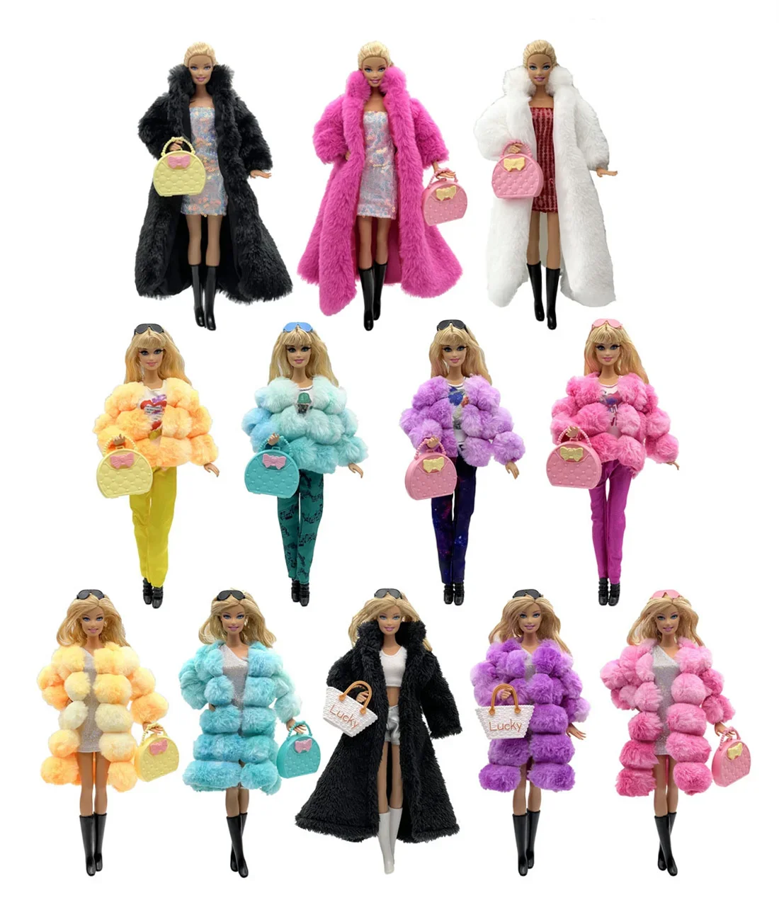 1 Set Doll Clothes Fashion Uniforms Cool Super Model Sweater Suit for 30cm 11 Inch Barbie Doll Kids or Birthday GiftB1