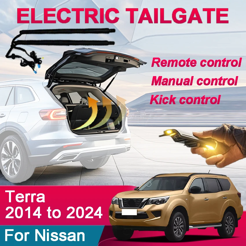 Motor eléctrico inteligente de elevación automática para puerta trasera de coche, Sensor de patada trasera para Nissan Terra 2014 a 2024