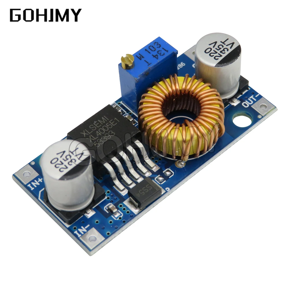 XL4005 DSN5000 Beyond LM2596 DC-DC adjustable step-down XL4005 DSN5000 5A 75W power Supply module Large current Large power 