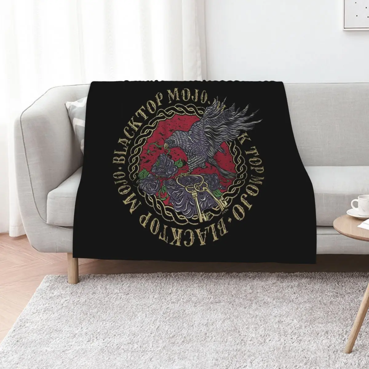 black roses raven Throw Blanket Blankets For Bed manga anime blankets and throws Summer Luxury Thicken Blankets