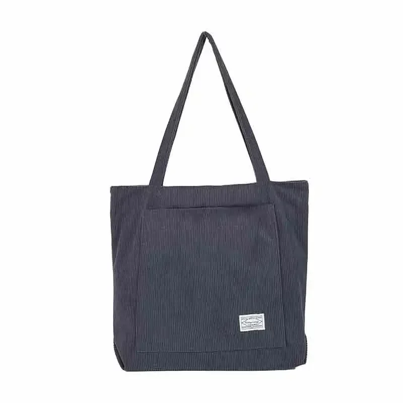 Sac fourre-tout en velours côtelé pour femme, sac à main Hobo, grand sac initié, BBA166