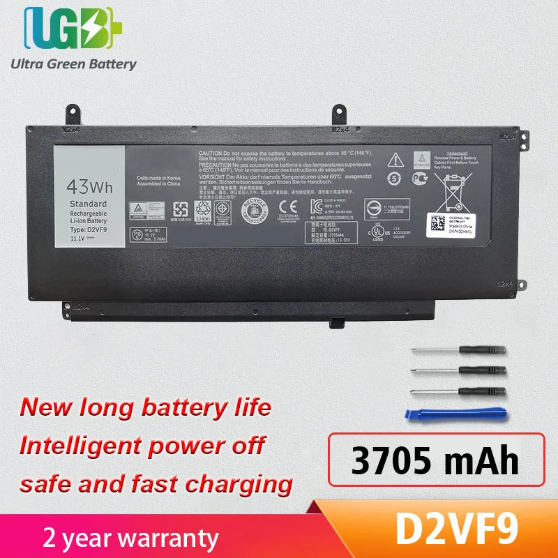 

UGB New D2VF9 Battery Relacement For Dell Inspiron 15 7547 7548 7548-7286SLV Vostro 5459 P41F 0PXR51 PXR51 4P8PH