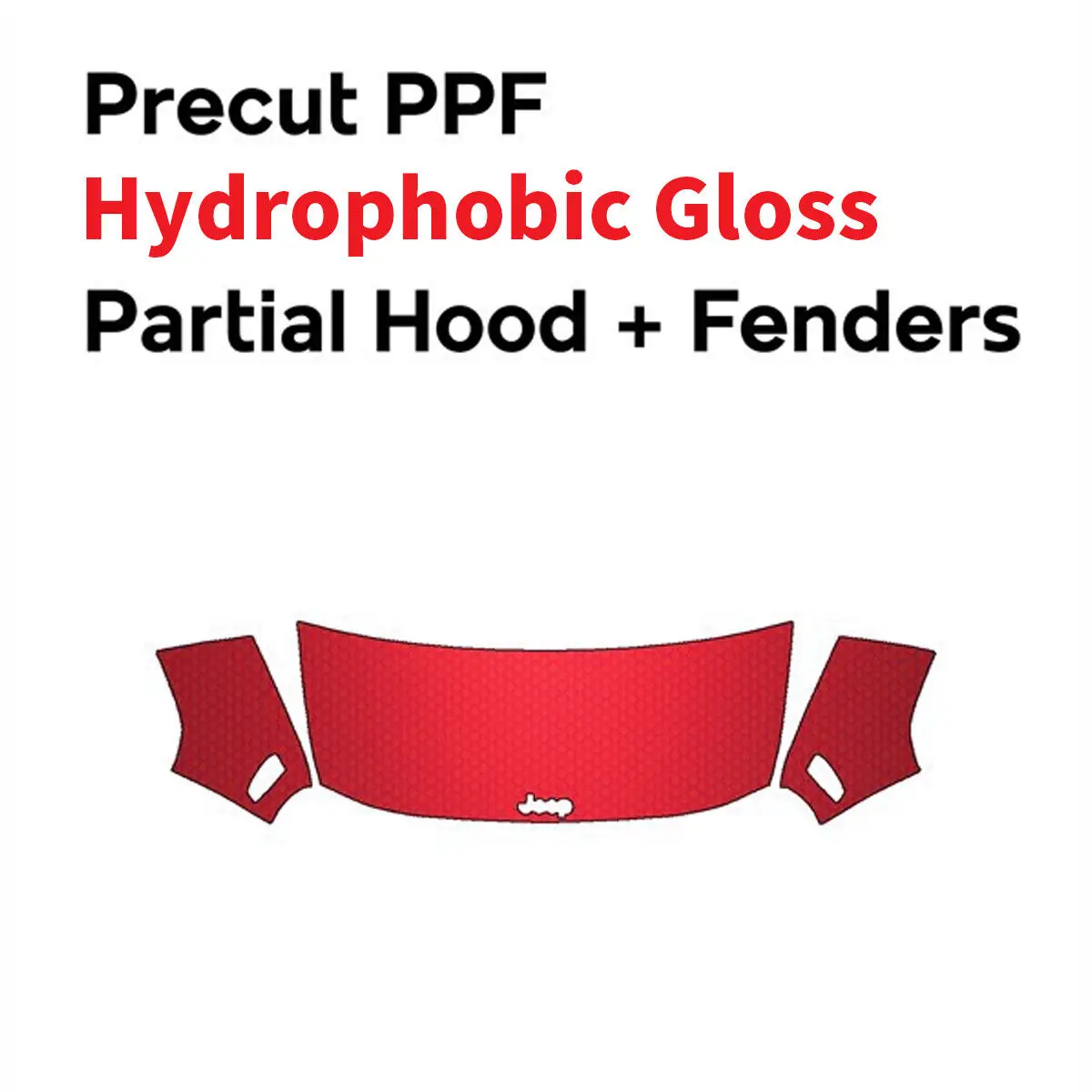 

Partial Hood Fenders Mirrors PreCut PPF Paint Protection Film Clear Bra for Jeep Renegade Trailhawk 2019-2023