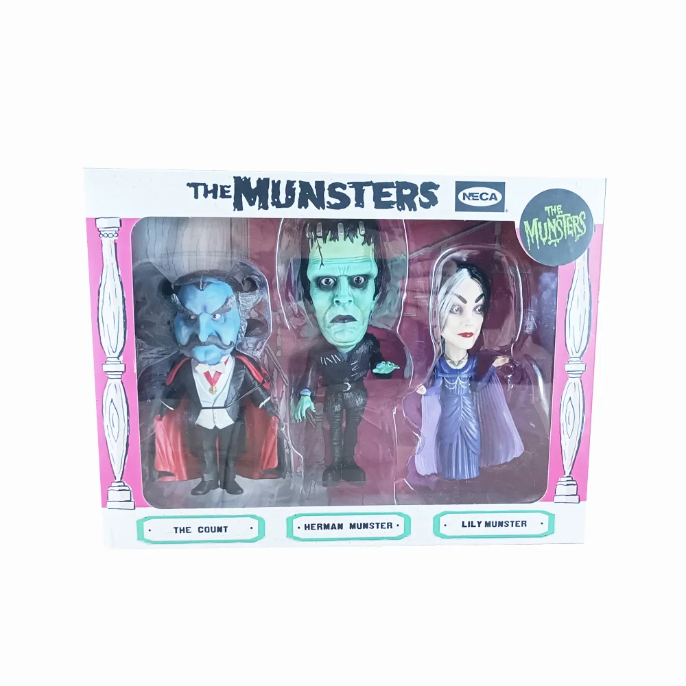 Original Collection Classic Film TV The Munsters NECA Monsters Count Herman Lily Family Figure Model Toys Gift