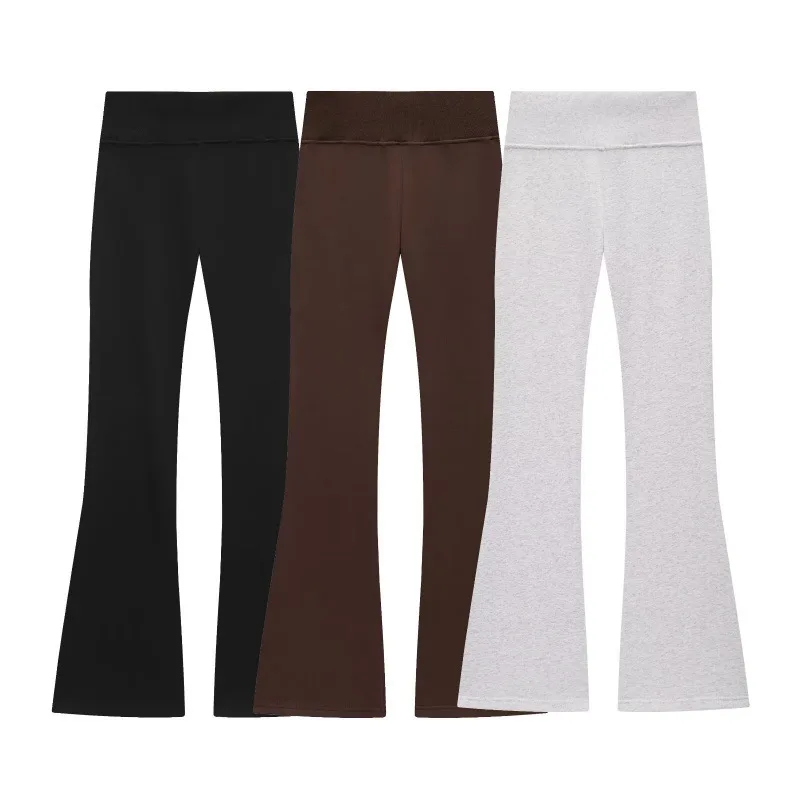 Setelan Jaket dan Celana Panjang Resleting Depan Model Musim Gugur Awal untuk Wanita, Pakaian Olahraga Kasual