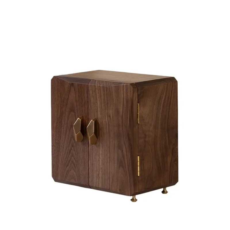 

*Black walnut jewelry box High-end exquisite jewelry box Qixi Festival gift Solid wood jewelry storage box