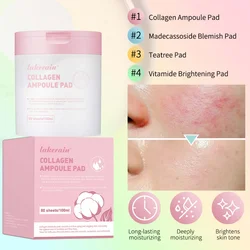 80 Sheets/ 100ml Toner Cotton Pads For All Skin Types, Tighten Skin Improve Fine Lines, Calm Balance Acne And Sensitive Skin