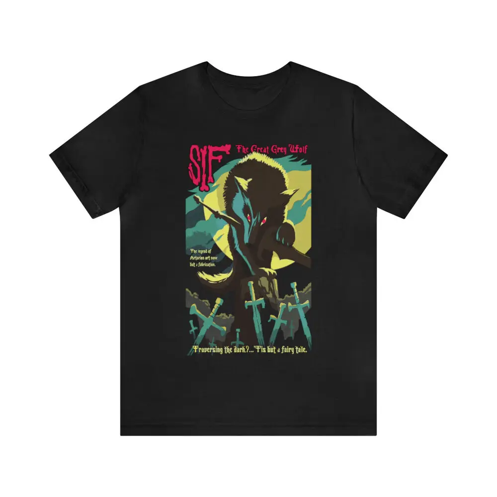 Sif the great grey wolf tshirt, retro Dark souls shirt, Soulsborne t-shirt