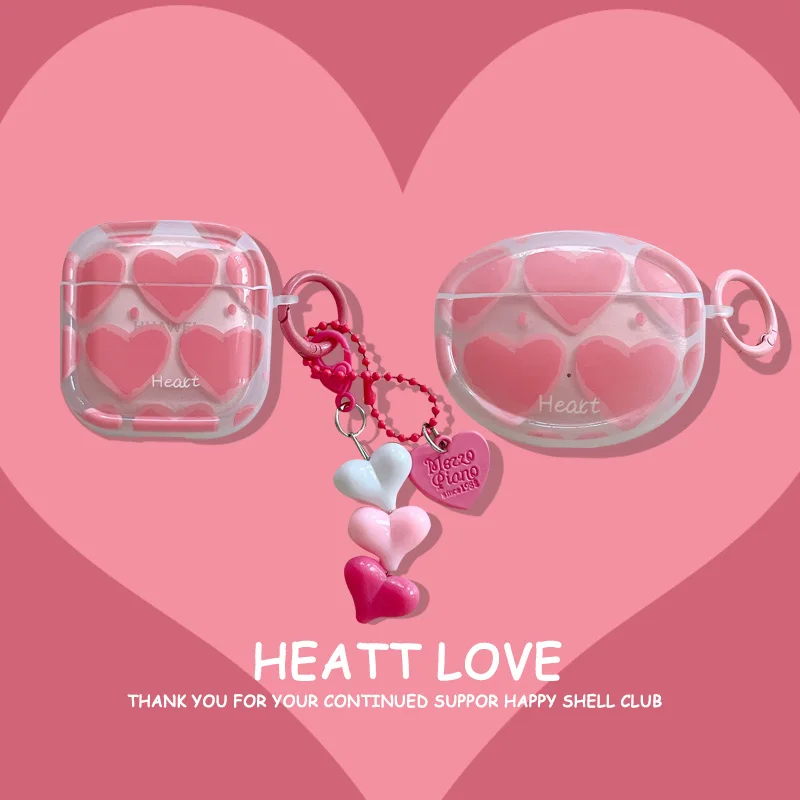 

Love Heart Case for HUAWEI FreeBuds 7i 5i 6i 5 4i Protective headset Cover for FreeClip Free Buds Pro 2 3 4 Pro2 Pro3 Pro4 SE3