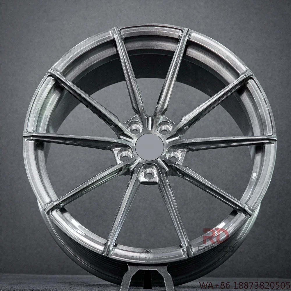 For Forged Monoblock Concave Brushed Wheel Rims for Mercedes Audi BMW Urus 5x114.3 5x120 5x130 5x127 17 18 19 20 21 22 24 Inch
