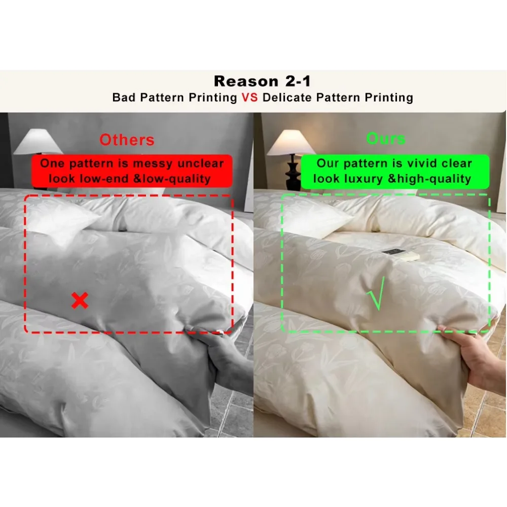 Personalized King Size Bedspread Set Champagne Jacquard Bedding Set Duvet Cover for Family Wedding Bedroom Decoration