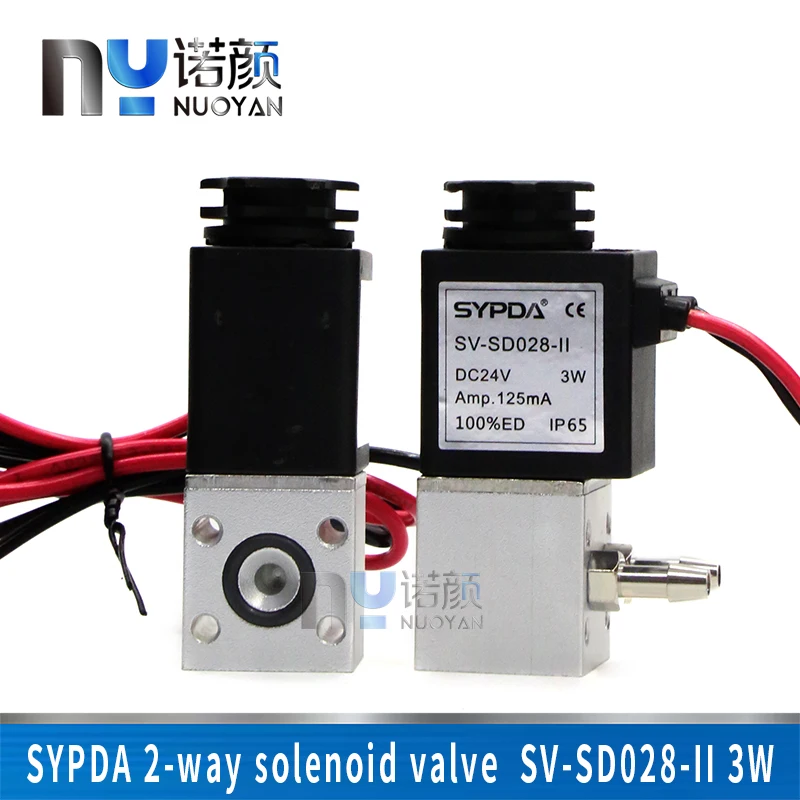 

1PCS SYPDA 2-Way Electromagnetic Valve SV-SD028-II Solenoid Valve for Solvent Printer UV Printer Valve 3w