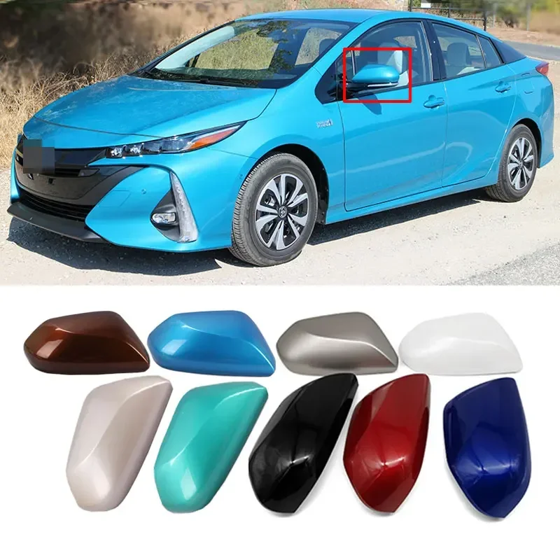 Car Wing Door Side Housing Shell Outside Rear View Mirror Cover Cap Case for Toyota Prius 2016 2017 2018 2019