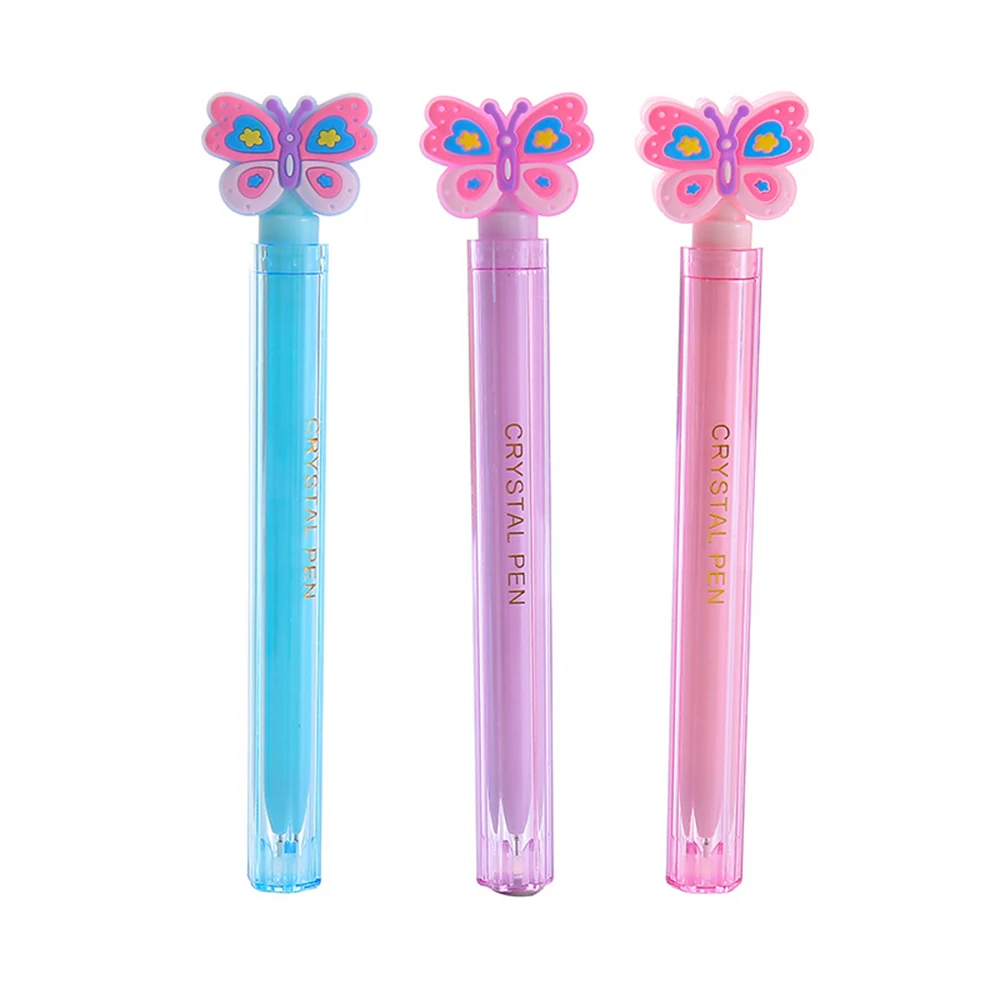Ellen Brook 1 pezzo di cancelleria con penna gel a farfalla Kawaii, bellissimo regalo per forniture scolastiche per ufficio
