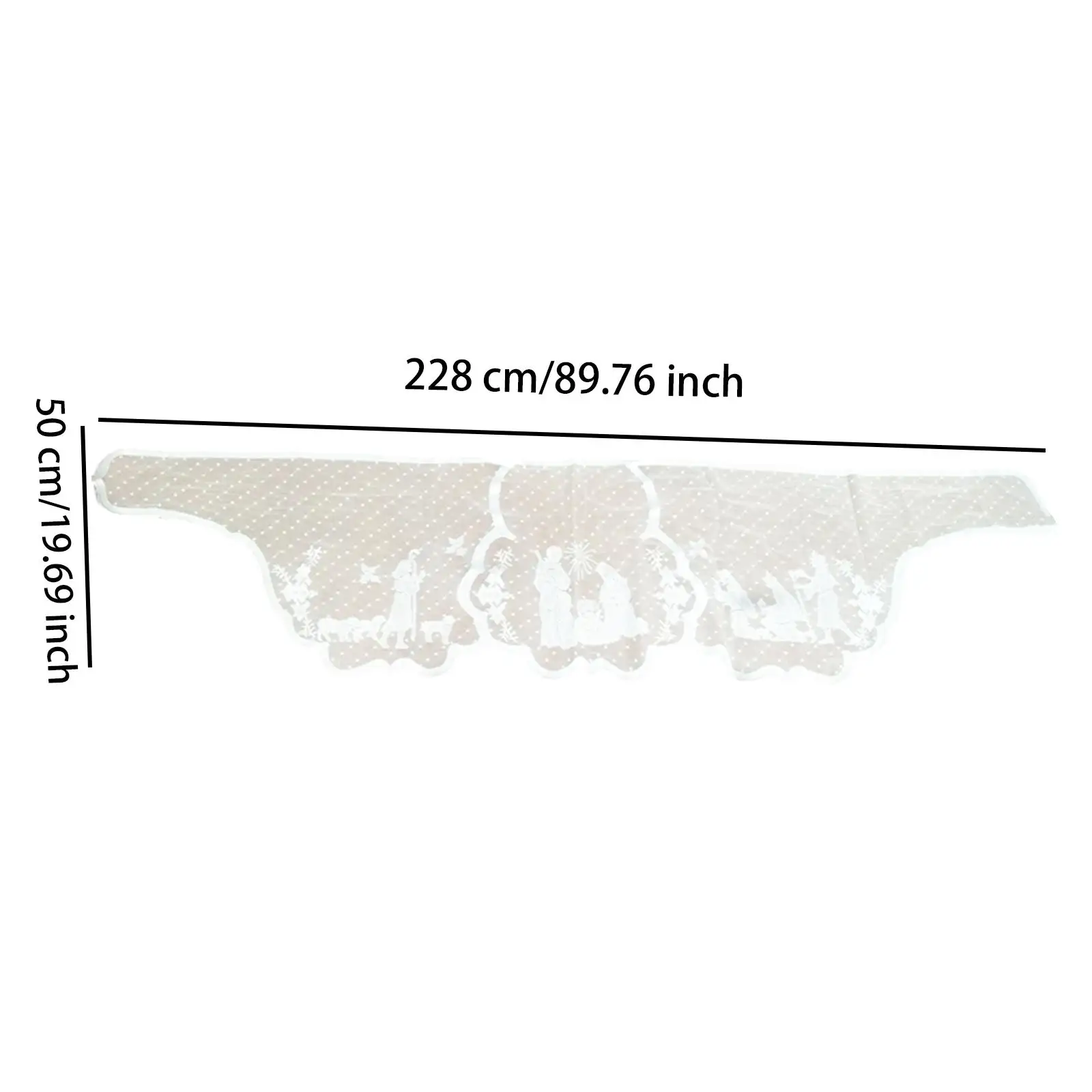 Fireplace Mantle Scarf Cover Fireplace Cloth Decorations Decoration Versatile Christmas Tablecloth for Kitchen Thanksgiving