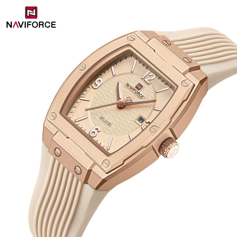 

New Brand NAVIFORCE Fashion Luxury Women's Sports Watch 3ATM Waterproof Calendar luminous Point Display Wristwatch for Ladies