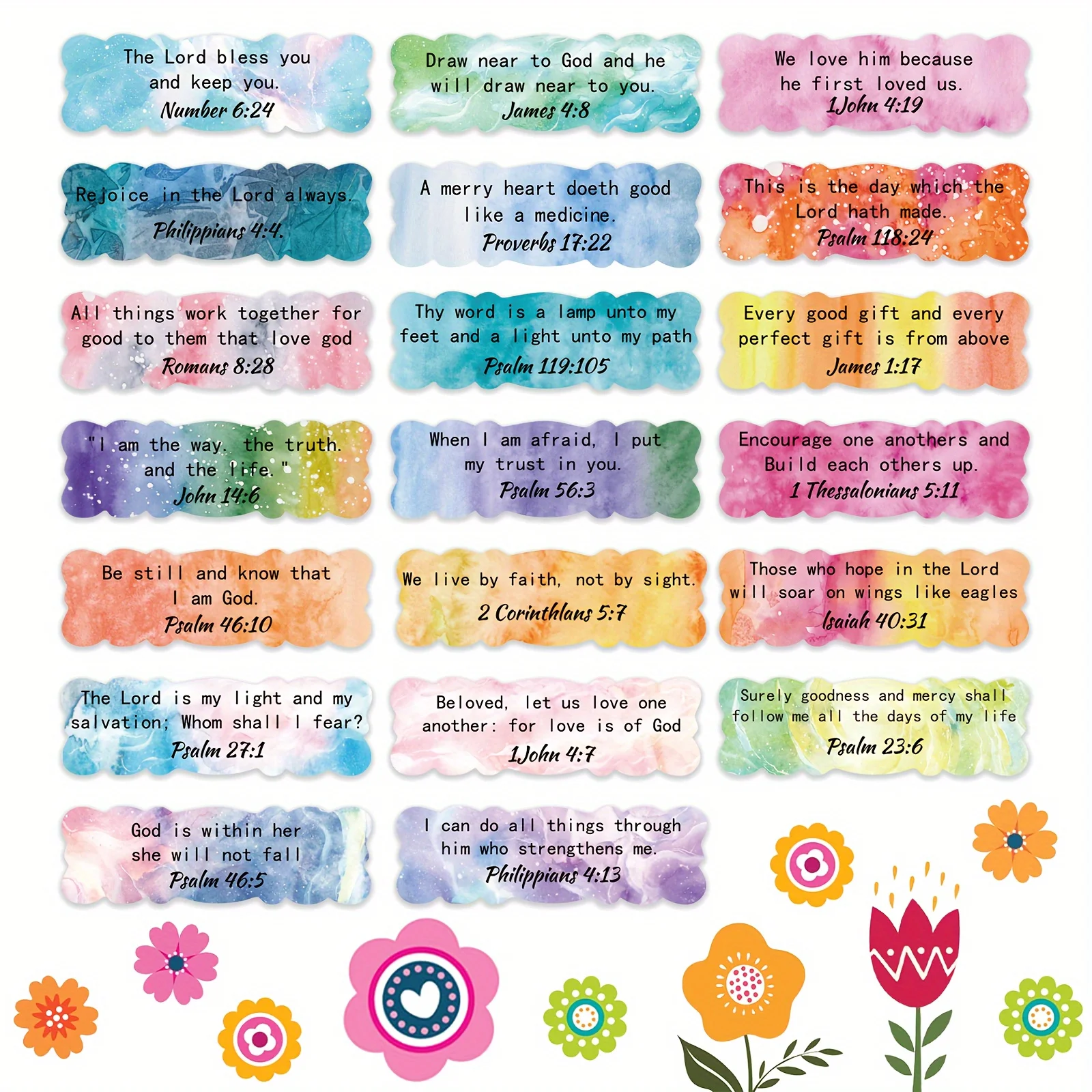 200pcs Bible Inspirational Stickers Colorful Bible Verse Stickers Christian Planner Religious Stickers Inspirational Magazine.