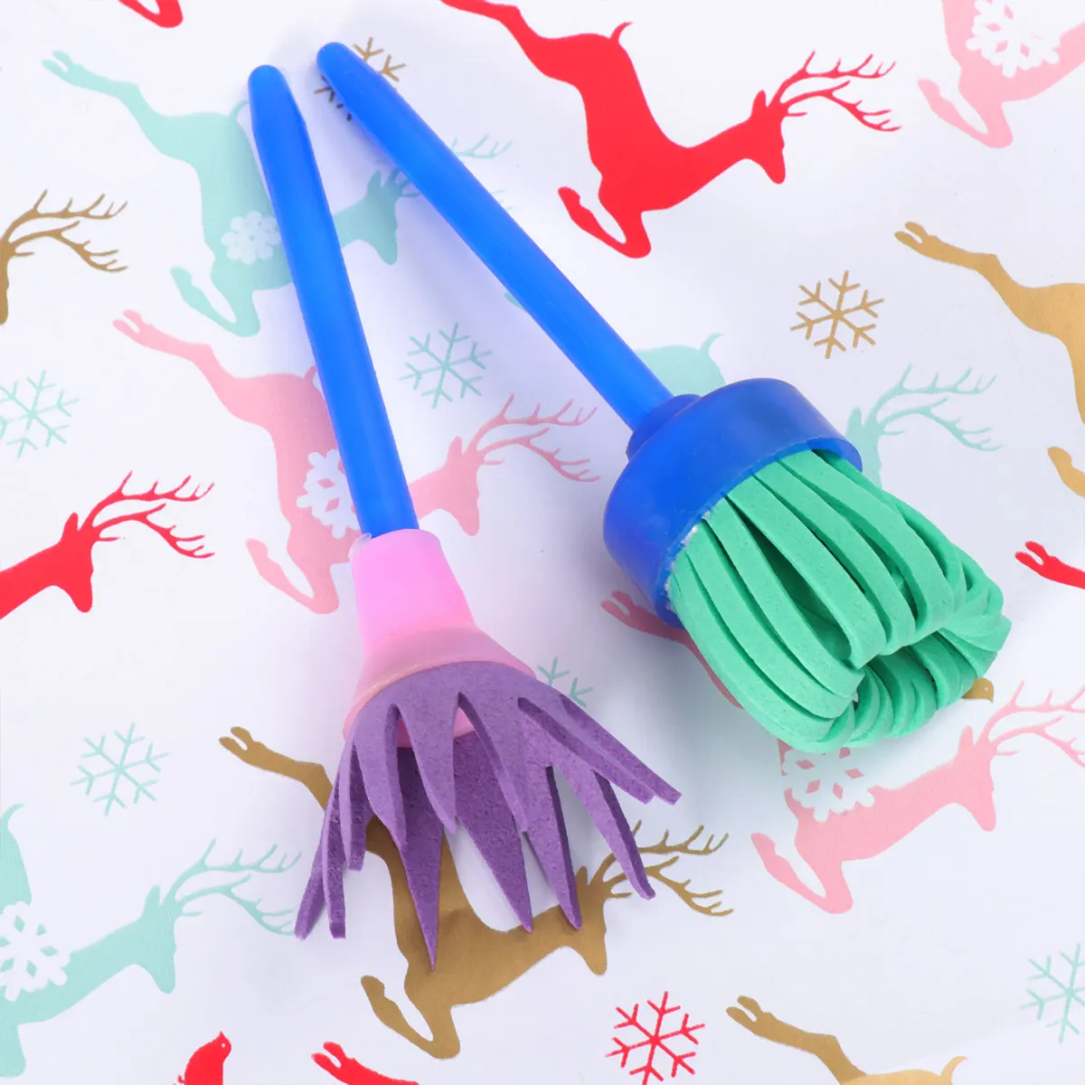 

8Pcs Kids Sponge Paint Roller Set For Graffiti DIY Craft Painting Supplies
