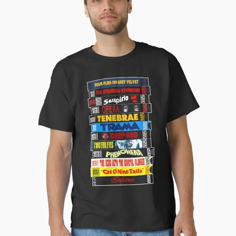 Dario Argento VHS Movies Stack Classic T-Shirt