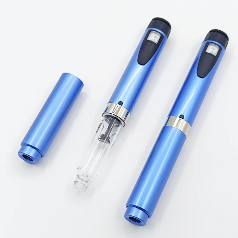 Pena Injeksi Insulin yang Dapat Digunakan Kembali untuk Pena Peptida Kontrol Dosis Presisi 1-60 Unit Kompatibel dengan Kartrid 3ml