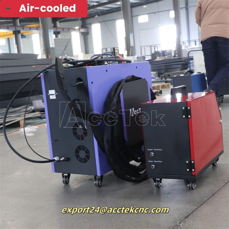 Air-Cooled Portable Laser Welding Machine Handheld Laser Welding Machine 1100W 1200w Laser Welding Cutting Machine For 3mm Metal