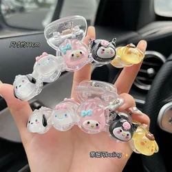 Acrylic Sanrio HelloKitty Kuromi Melody Hairclips Fashion Hair Melody Hair Accessory No-slip Alligator Clip for Girls Women