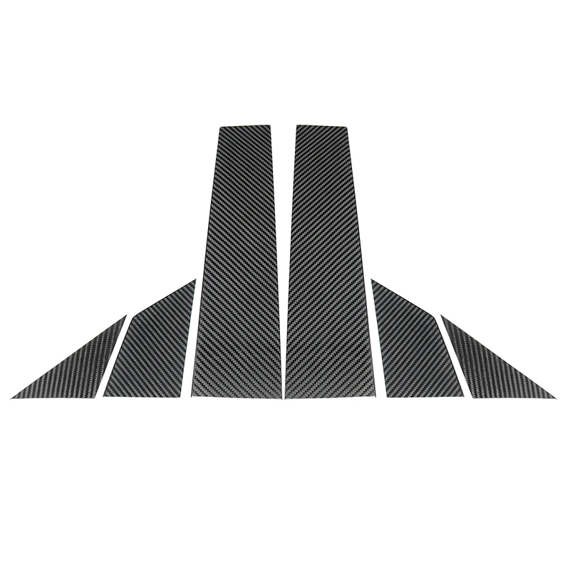 Aksesoris Eksterior Serat Karbon Asli Trim Pilar A/B Jendela Kit Dashboard untuk Fiat 500 Abarth General 2012-2025