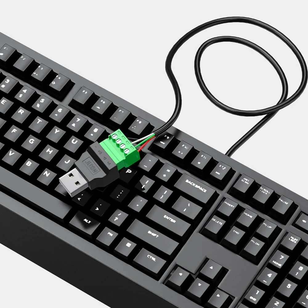 USB Plug USB 2.0 USB Connector 4 pin Adapter Connector Jack 4 Pin Screw Terminal Plug Type A USB Turn Terminal