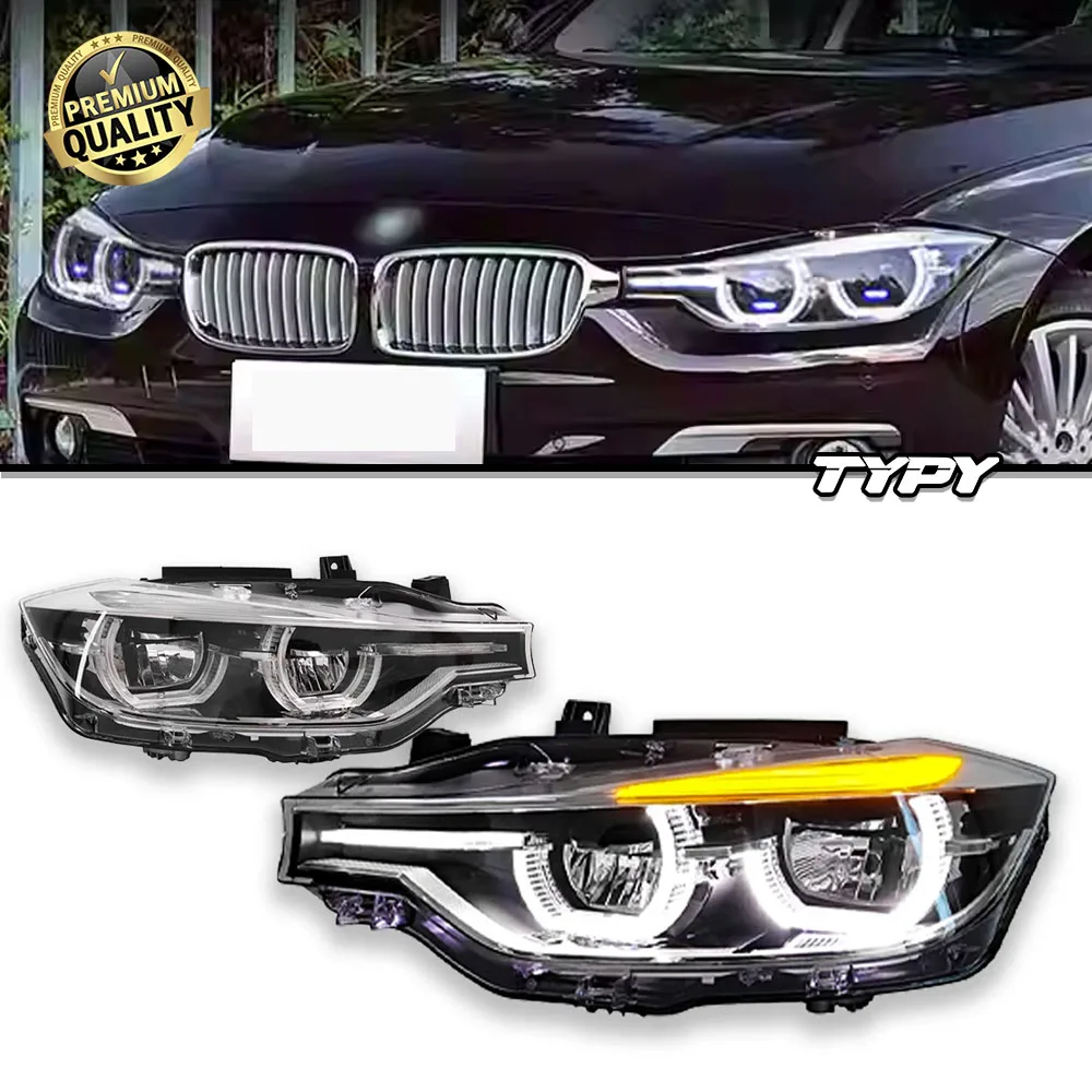 

TYPY Car Headlight Assembly For BMW 3 Series F30 F35 2013-18 Daytime Running Light Streamer Turn Signal Indicator Head Lamp