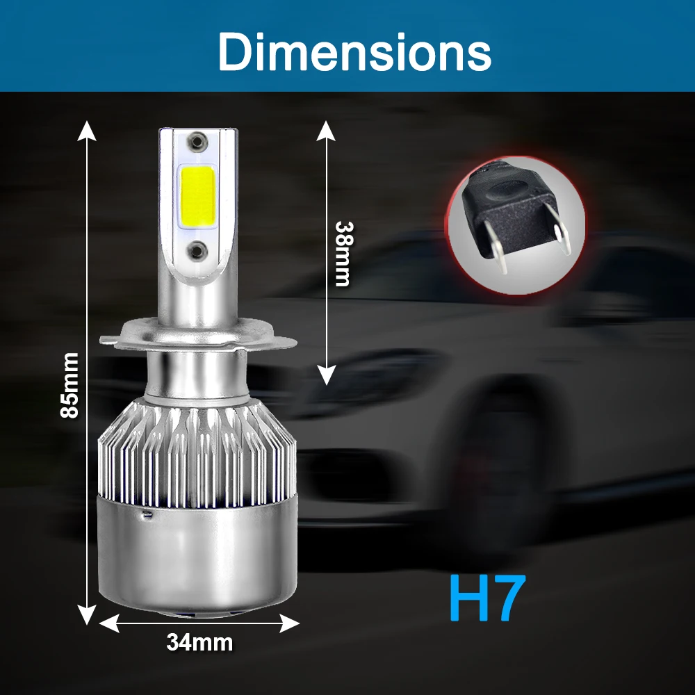 LED Headlights Car Auto 12V For Hyundai ix55 2008 - 2020 2021 2022 2023 2019 2018 2017 2016 2015 2014 2013 2012 2011 2010 2009