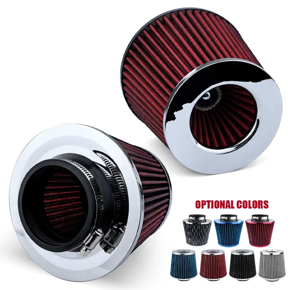 Car Racing 76mm 3Inch Cone Mesh High Flow Air Filter Universal Intake Vent Filter Engine Mod Parts