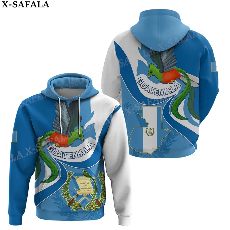 

Guatemala Coat Of Arms Flag 3D Print Zipper Hoodie For Men Pullover Sweatshirt Hooded Jersey Tracksuit Outwear Coat Casual-1