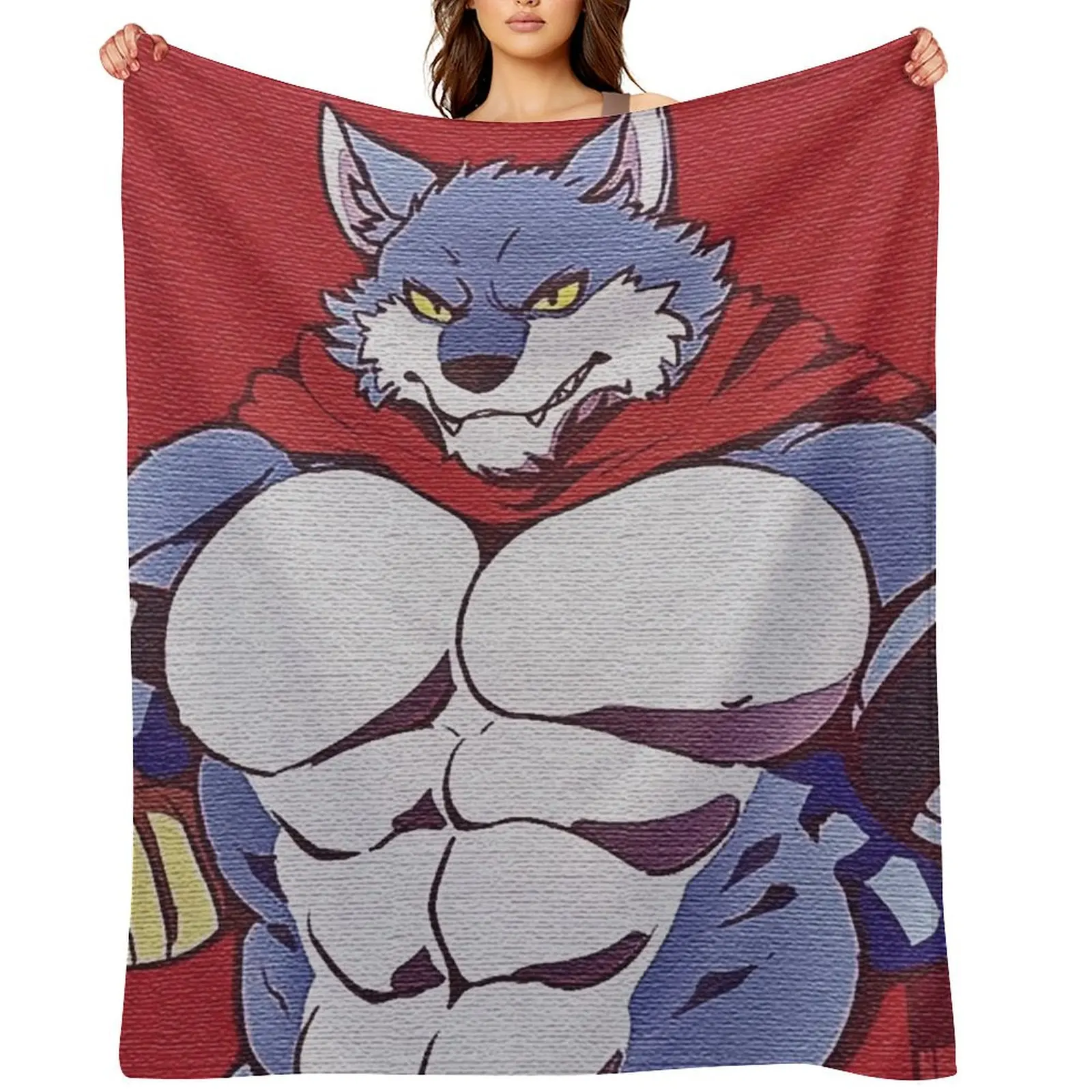

Furry bara wolf Throw Blanket Thins Bed Fashionable manga Baby Blankets