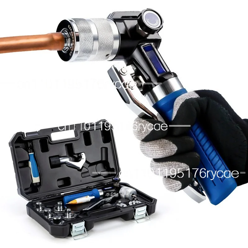 Hydraulic tube expander, flare, copper tube and aluminum tube, refrigerator, air conditioner and refrigeration