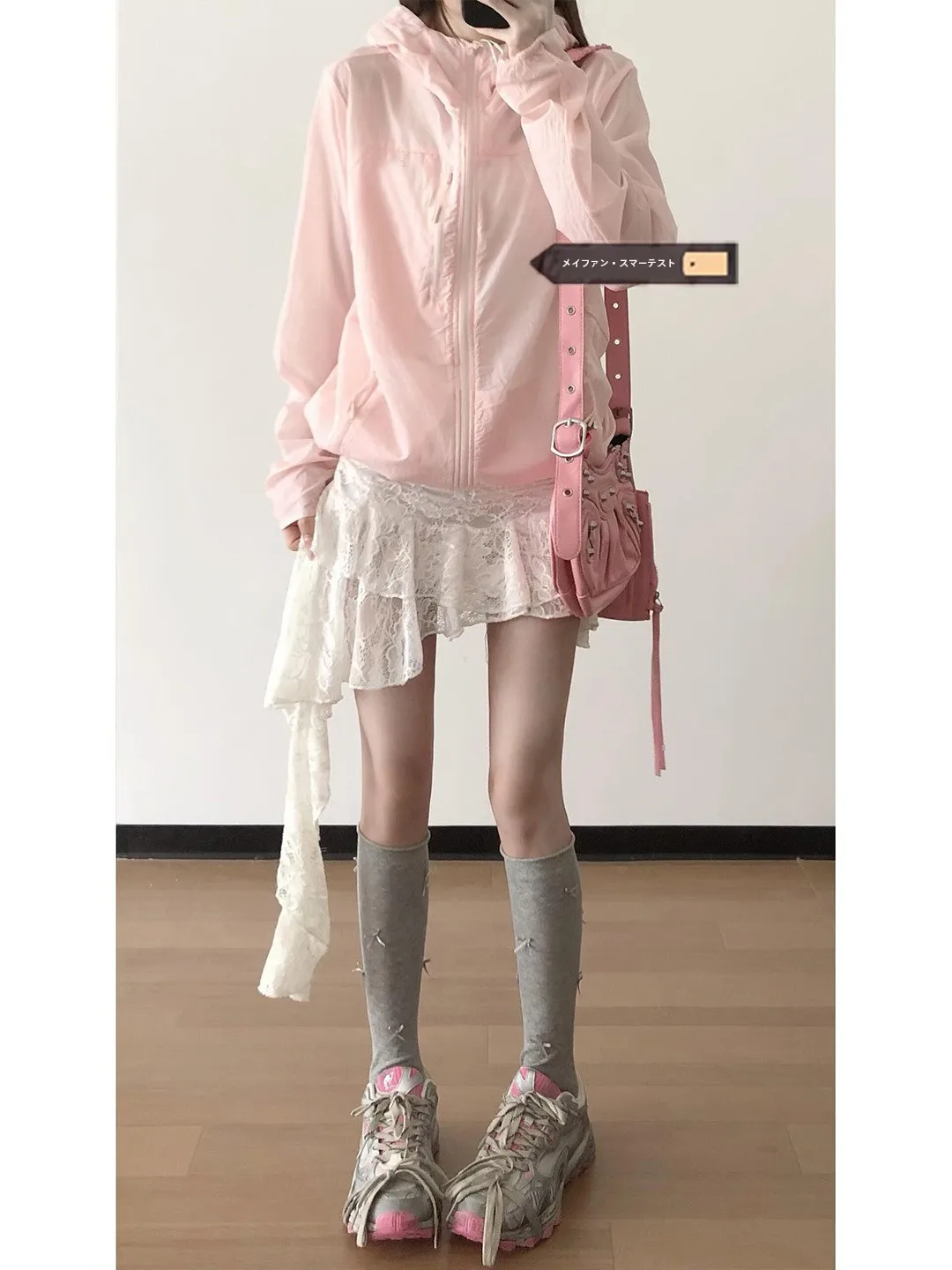Sweet White Asymmetrical Lace Tulle Half Skirt Women's Summer Beautiful Holiday Style A-Line  Skirt Commute Anti-static