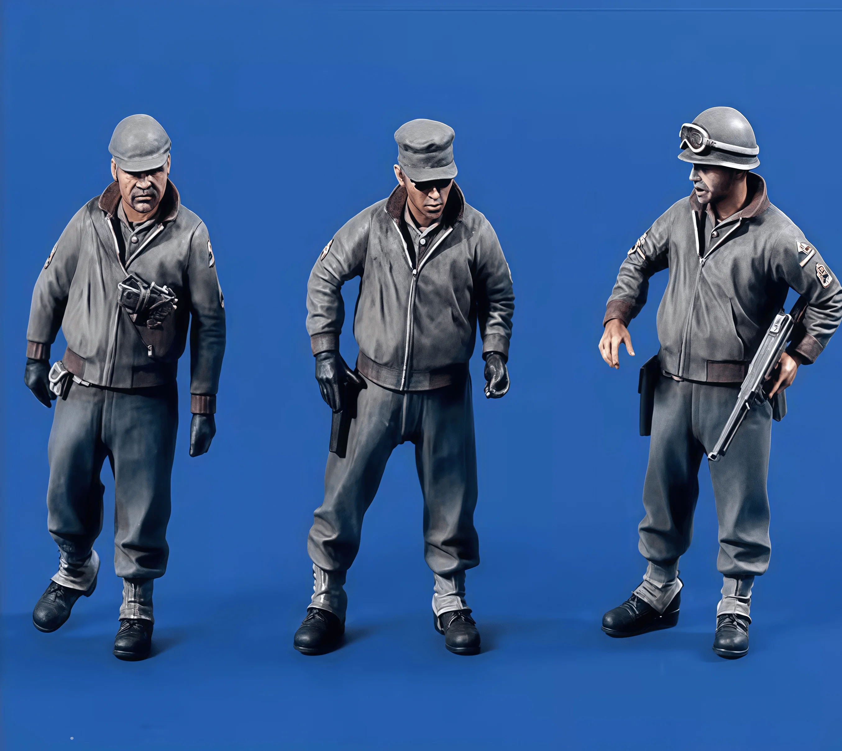 

1:35 Die Casting Resin Model Assembly Kit, GK， Combat Infantry Team, Unpainted, Needs To Be Assembled