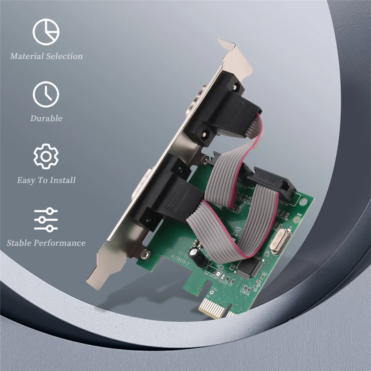 Carte adaptateur contrôleur PCI-E PCI Express Tourists, série DB9, RS232, 2 ports