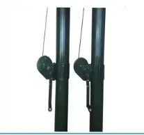 Poste mástil de antena telescópica de aluminio, carga de cabeza de 20kg, 1m de altura cerrada, pequeño, Manual, móvil