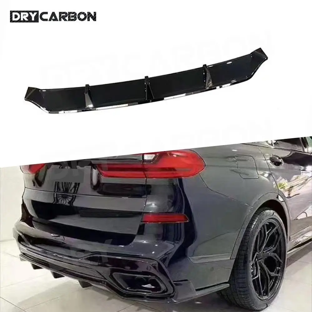 

For BMW X7 G07 M Sport 2019 2020 2021 Carbon Fiber Rear Bumper Lip Diffuser Splitters Spoiler Rear Diffuser Body Kits Accessory