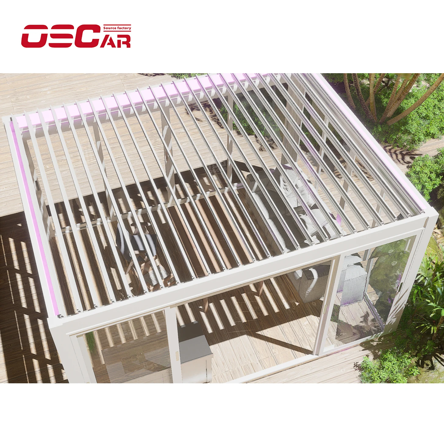 

Wholesale Durable Sustainable Sun Shade Aluminum Fence Panels Superior Quality Electric Louvered Roof Pergola Kits Pavilion