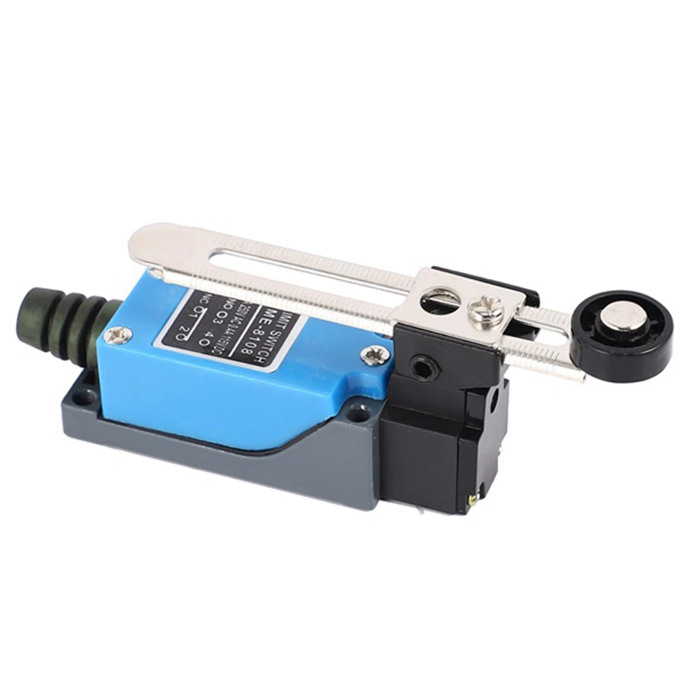 #33O 10Pcs ME-8108 Momentary Roller Arm Type Limit Switch for CNC 5A 250V,Rotary Switch,(Plastic + Metal)