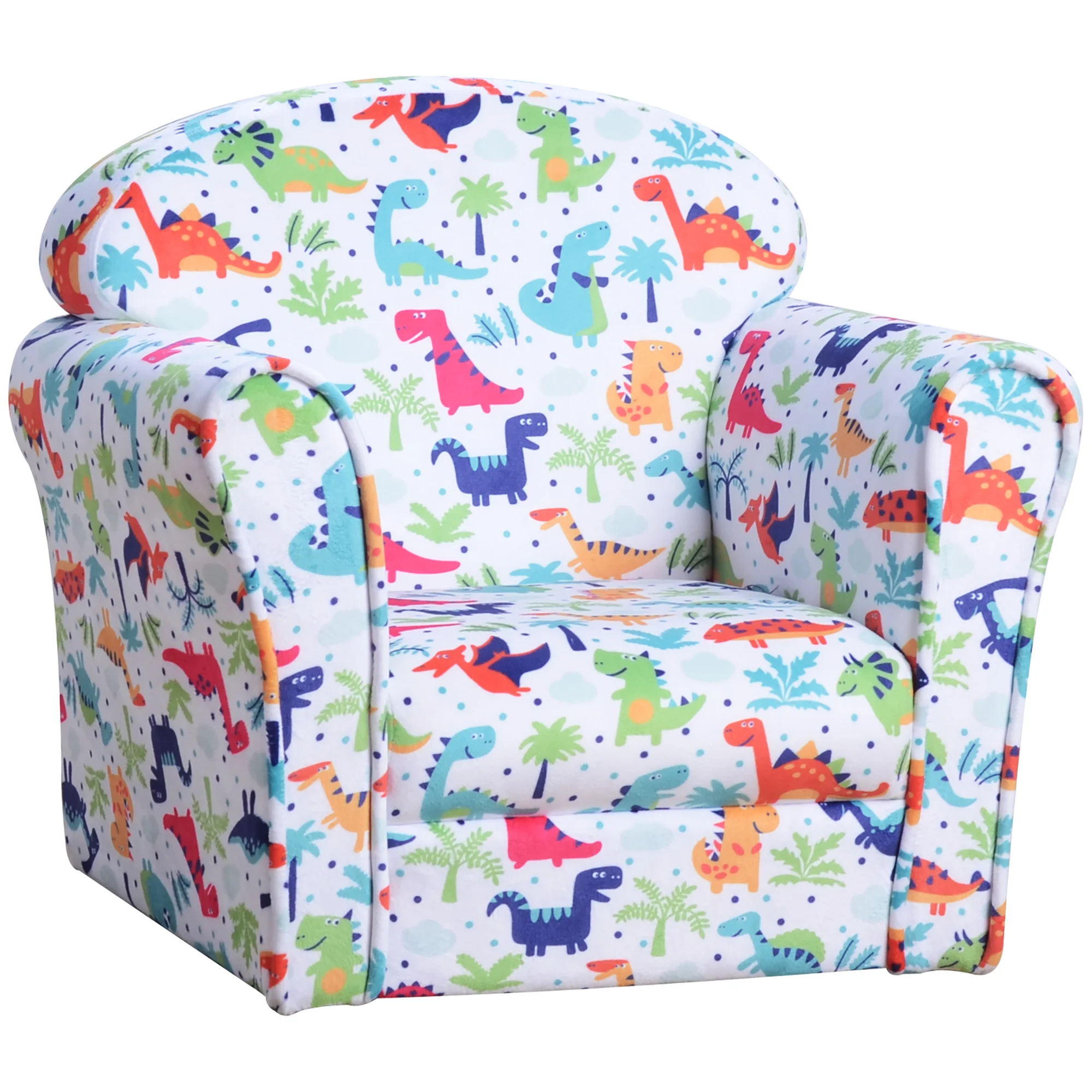 HOMCOM children's chair with Dinos Print + 18 months 50x39x44cm multicolored